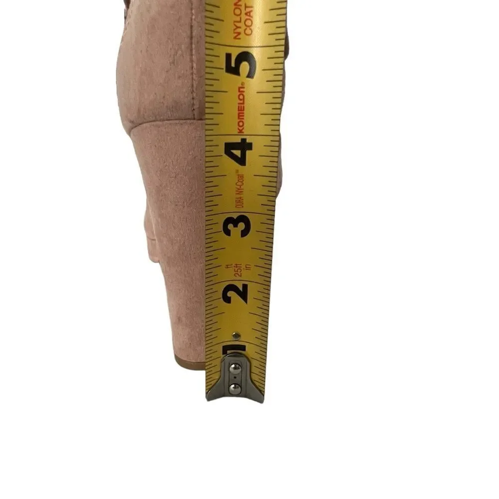 Chinese Laundry Tan Open Toe Platform Heels